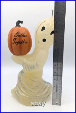 Enormous Vintage Halloween Ghost & Jol Store Display Candle Decorations, Gurley