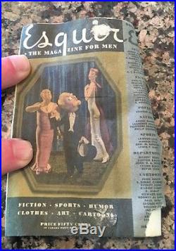 Esquire Magazine Figure Vintage RARE 1940's ESKY Advertising Store Display Rare