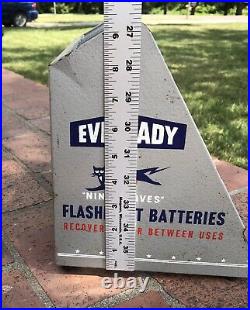 Eveready Flashlight Batteries Vintage advertising merchandiser Display