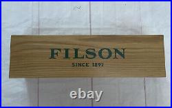 Filson Store Display Sign Wooden Block Advertising Promotional Promo Vintage