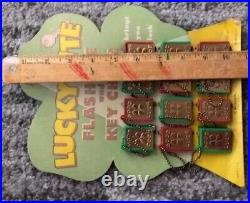 Flashlight Keychain Display Counter-Top Store Toy Lucky Charm Lite Vintage 1940s