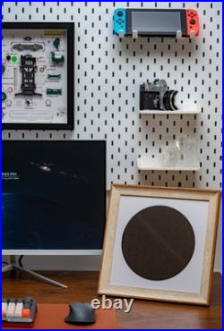 Framed Silicon Wafer Display for Vintage CPU Microchips Tech Wall Art