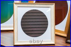 Framed Silicon Wafer Display for Vintage CPU Microchips Tech Wall Art