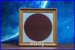 Framed Silicon Wafer Display for Vintage CPU Microchips Tech Wall Art