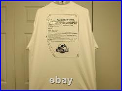 Free Store Display + Jurassic Park Vintage Unworn 1992 Film Crew XL Shirt