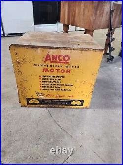 GAS STATION ANCO WIPER MOTOR DISPLAY SERVICE PARTS CABINET Countertop Vintage