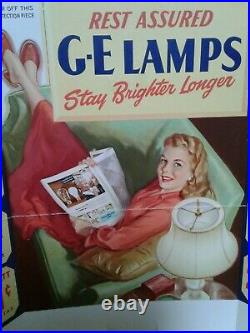 GE Vintage Store Advertising Display 1948 General Electric Original Shipping Box
