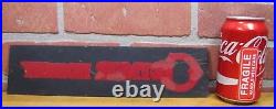 GETMOR HOSIERY You Get More Wear Old Reverse Glass Store Display Ad Sign