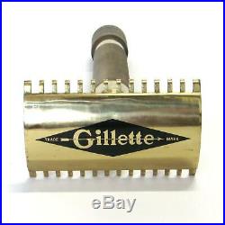 GIANT Vintage Gillette Old Type DE Safety Razor Brass Advertising Store Display