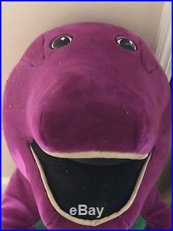 GIGANTIC Vintage Barney JC Penny Store Display Plush Stuffed Purple Dinosaur 52