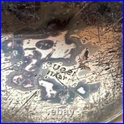 GUCCI Italy STORE DISPLAY Fixture Desk Stand Silver Tone Malachite Style VINTAGE