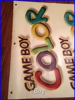 Game Boy Color 90's Vintage Nintendo Store Display Vinyl Banner Sign 5' X 3
