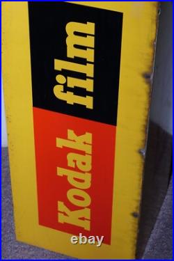 Genuine KODAK Film Metal Store Display Advertising Sign. VINTAGE Circa 1950's