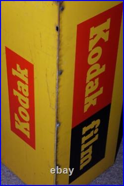 Genuine KODAK Film Metal Store Display Advertising Sign. VINTAGE Circa 1950's