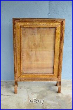 Gilt Antique VTG Wood Movie Theatre Poster Marquee Store Display Frame Hollywood