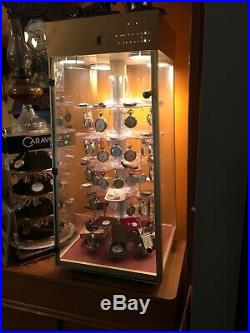 Glass Revolving Watch display case vintage