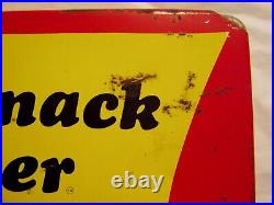 Great Vintage Slim Jim Meat Snack Center Advertising Sign Counter Display Rack