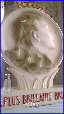 Great, Vintage advertising figure, FORVIL shampoo, RARE, store display, haircare