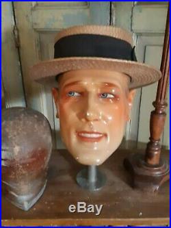 Great, antique, art-deco mannequin, charleston, mannequin head, male, great gatsby