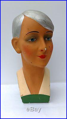 Great, antique, art-deco mannequin, flapper girl, charleston, mannequin head