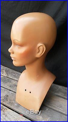 Great, vintage, French mannequin head, with lovely face