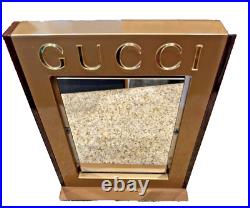 Gucci Eye Wear Rotating Mirror Store Display 12 X 10 Vintage