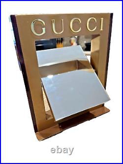 Gucci Eye Wear Rotating Mirror Store Display 12 X 10 Vintage