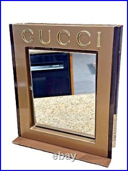 Gucci Eye Wear Rotating Mirror Store Display 12 X 10 Vintage