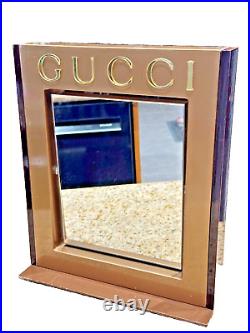 Gucci Eye Wear Rotating Mirror Store Display 12 X 10 Vintage