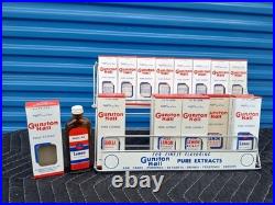 Gunstan Hall Extract Vintage Counter Store Display 1940'S with 18 Bottle's