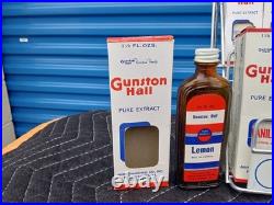 Gunstan Hall Extract Vintage Counter Store Display 1940'S with 18 Bottle's
