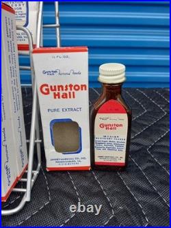 Gunstan Hall Extract Vintage Counter Store Display 1940'S with 18 Bottle's