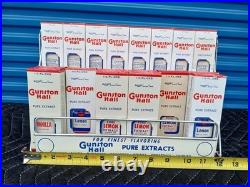 Gunstan Hall Extract Vintage Counter Store Display 1940'S with 18 Bottle's
