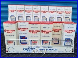 Gunstan Hall Extract Vintage Counter Store Display 1940'S with 18 Bottle's
