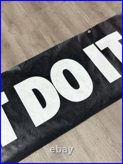 HUGE Vintage Nike Just Do It Store Display Banner 103X22 Fabric/paper