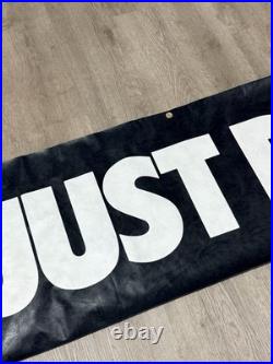 HUGE Vintage Nike Just Do It Store Display Banner 103X22 Fabric/paper