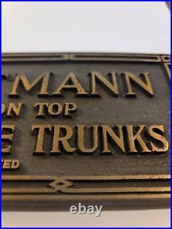 Hartmann Wardrobe Trunks Countertop Sign Store Display Luggage General Store Vtg