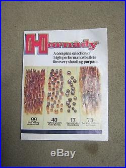 Hornady Vintage Bullet board Store Display Advertising Sign Board Man Cave