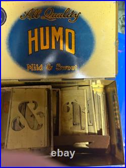 Humo Vintage Cigar Tobacco and 1920 Store Display Advertising Box Stencil Kit