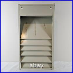 INDUSTRIAL Vintage Metal Fax Center Display Letter Slot Shelf 21x11.5x3.75 VTG