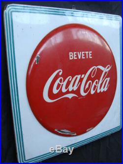 Insegna Coca Cola vintage old sign italy bevete coca cola