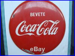 Insegna Coca Cola vintage old sign italy bevete coca cola