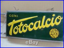 Insegna Luminosa Totocalcio Scommesse Sportive Calcio Old Sign Vintage Italy