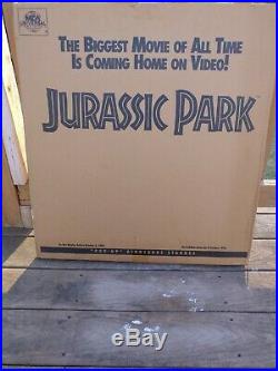 Jurassic Park VHS Movie Pop Up Standee Store Display Rare HTF 1994 Vintage Ad