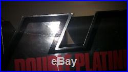 KISS vintage 1978 DOUBLE PLATINUM INTACT TWO SIDED STORE DISPLAY AUCOIN RARE