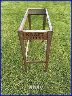 Kraft Cheese Antique Country General Store Vintage Old Advertising Display Table