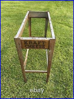 Kraft Cheese Antique Country General Store Vintage Old Advertising Display Table