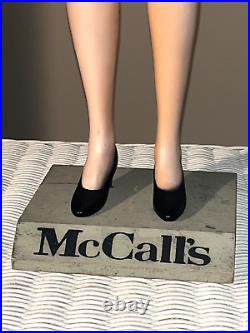 LARGE RARE VINTAGE 1960'S McCALLS STORE DISPLAY FASHION CLOTHING ADVERTISING