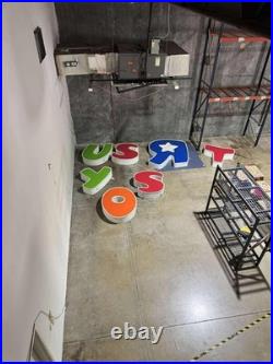 LIFE SIZE Original TOYS R US Store Lit Sign Vintage Advertising Retail Display