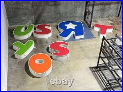 LIFE SIZE Original TOYS R US Store Lit Sign Vintage Advertising Retail Display